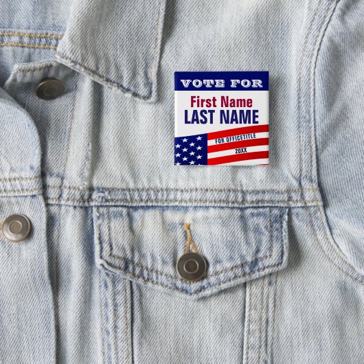 Kundenspezifische Kampagnen-Knopf-Schablone Button (Beispiel)