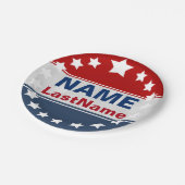 Kundenspezifische Kampagnen-Schablone Pappteller (Schrägansicht)