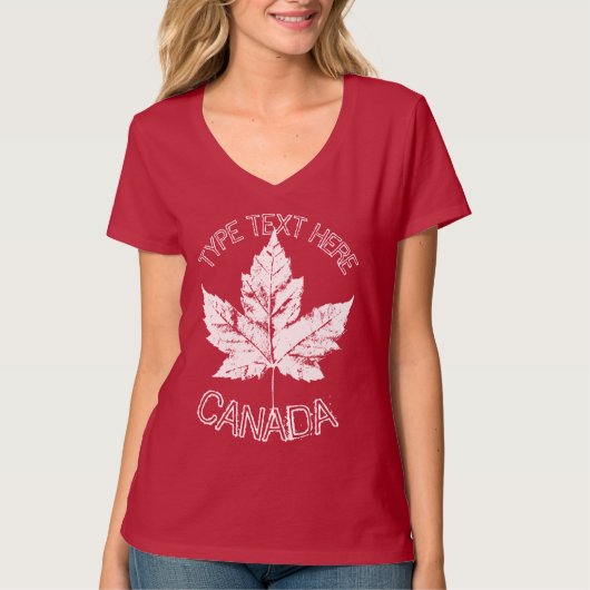 Kundenspezifische Kanada T - Shirt Retro Canada So (Vorderseite)