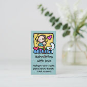 Kundenspezifische Karte der LIttleGirlie (Stehend Vorderseite)