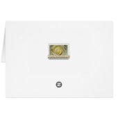 Kundenspezifische Karte des weißen Hydrangea (Rückseite Horizontal)