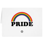 Kundenspezifische Karte REGENBOGEN Stolzes (Rückseite Horizontal)