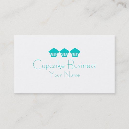 Kundenspezifische Karten des einfachen aquamarinen (Vorderseite)