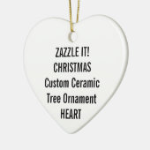 Kundenspezifische Keramik HERZ Keramikornament (Links)