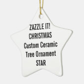 Kundenspezifische Keramik STERN Keramik Ornament (Links)