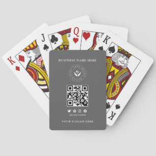 Kundenspezifische Klassische Firmenlogos und QR-Co Spielkarten