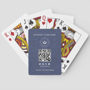 Kundenspezifische Klassische Firmenlogos und QR-Co Spielkarten