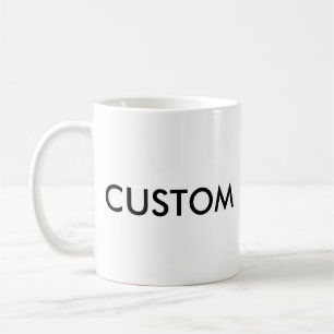 Kundenspezifische klassische Standard 11oz WEISS Kaffeetasse