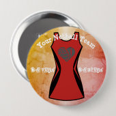 Kundenspezifische Kleiderfarbpersonalisiertes Button (Vorne & Hinten)