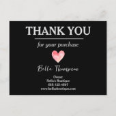 Kundenspezifische kleine Unternehmen Vielen Dank Postkarte (Vorderseite)