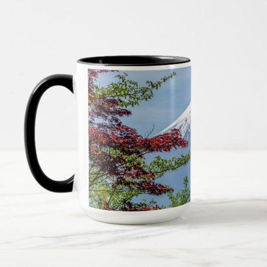 Kundenspezifische kombinierte Tasse des Fujisans (Links)