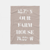 Kundenspezifische Koordination unserer Farm House Fleecedecke (Vorderseite)