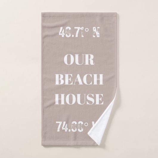 Kundenspezifische Koordination unseres Beach House Badhandtuch Set (Handtuch)