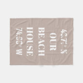 Kundenspezifische Koordination unseres Beach House Fleecedecke (Vorderseite (Horizontal))