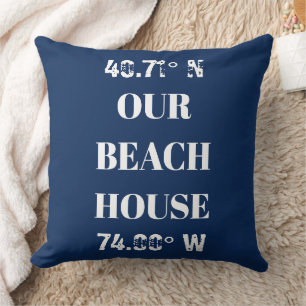 Kundenspezifische Koordination unseres Beach House Kissen