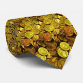 Kundenspezifische Krawatte "der Moneybags" durch (Gerollt)