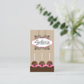 Kundenspezifische Kuchen-Pop-Bäckerei Visitenkarte (Stehend Vorderseite)