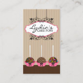 Kundenspezifische Kuchen-Pop-Bäckerei Visitenkarte (Vorderseite)