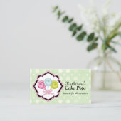 Kundenspezifische Kuchen-Pop-Bäckerei Visitenkarte (Stehend Vorderseite)