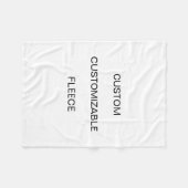 Kundenspezifische kundengerechte fertigen weißen fleecedecke (Vorderseite (Horizontal))