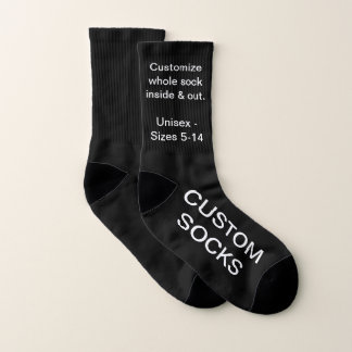 Kundenspezifische kundengerechte kleine schwarze socken