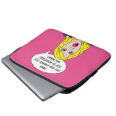 Kundenspezifische Laptoptaschen der RETRO FRAU Laptopschutzhülle (Vorne Knopf)