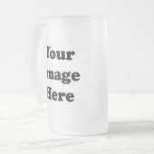 Kundenspezifische leere Schablonen-mattierter Mattglas Bierglas (Vorderseite Links)
