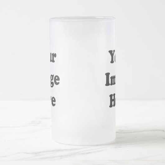 Kundenspezifische leere Schablonen-mattierter Mattglas Bierglas (Mittel)