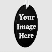 Kundenspezifische leere Schablonen-ovale Ornament (Vorderseite)