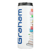 Kundenspezifische Lehrerbewertungsbücher mit Namen Thermosbecher (Rückseite)