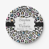 Kundenspezifische Leopard-Druck-multi Pappteller (Vorderseite)