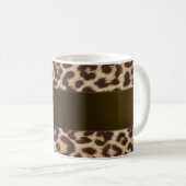 Kundenspezifische Leopard-Druck-Tasse Kaffeetasse (VorderseiteRechts)