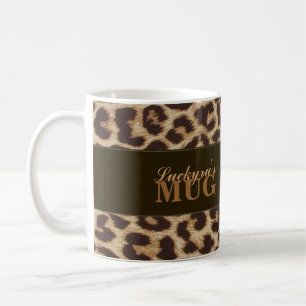 Kundenspezifische Leopard-Druck-Tasse Kaffeetasse