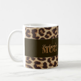 Kundenspezifische Leopard-Druck-Tasse Kaffeetasse