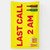 Kundenspezifische Letzte Anrufnummer 2.00 Bar Pub Banner (Vertikal)