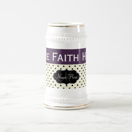 Kundenspezifische Liebe-Glauben-Hoffnung Acai Bierglas (Mittel)