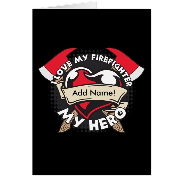 Kundenspezifische Liebe mein Feuerwehrmann (Vorne)