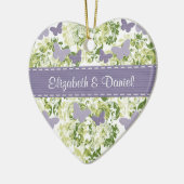 Kundenspezifische lila keramik ornament (Links)