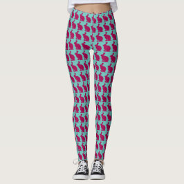 Kundenspezifische lila leggings
