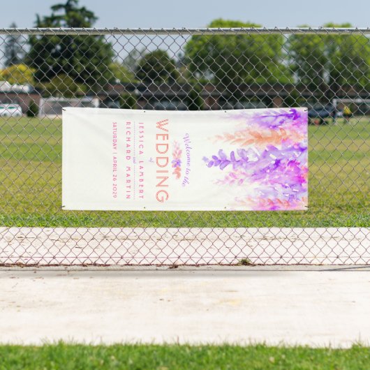 Kundenspezifische lila orange banner (Insitu)