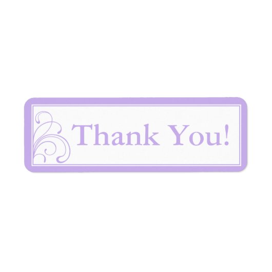 Kundenspezifische Lila und weiße Dankeschön an Auf (Vorne)