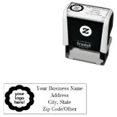 Kundenspezifische Logo-Adresse Business für mehrer Permastempel (Beispiel)