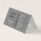 Kundenspezifische Logo-Firmennamen Moderne Rahmen  Visitenkarten (Vorderseite)