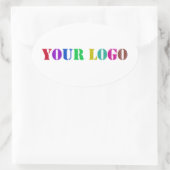 Kundenspezifische Logo-Foto-Werbeaktion Ovaler Aufkleber (Tasche)