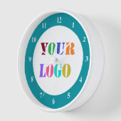 Kundenspezifische Logo-Foto-Werbemauer-Uhr Uhr (Winkel)