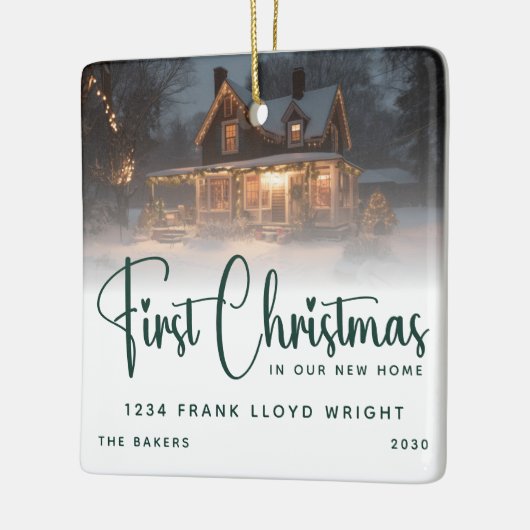 Kundenspezifische Logo-Geschenke zum ersten Mal We Keramikornament (Links)