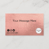 Kundenspezifische Logo-Gold-Loyalitätskarte Visitenkarte (Rückseite)