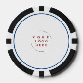 Kundenspezifische Logo-Poker-Chip-Visitenkarte - Q Pokerchips (Vorderseite)