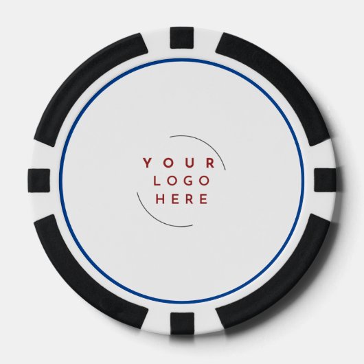 Kundenspezifische Logo-Poker-Chip-Visitenkarte - Q Pokerchips (Vorderseite)