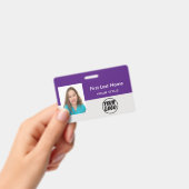 Kundenspezifische Logo und Foto- und Bar-Code Ausweis (Handheld)